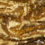 Трикотажное полотно, Сетка с пайетками,188 гр/м2, шир.140 см, цв.-тем.золото (#51) - купить в Зеленодольске. Цена 505.15 руб.