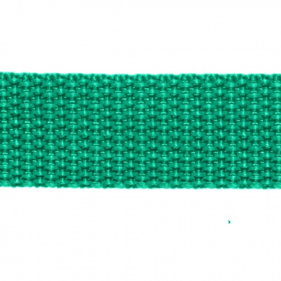 Стропа текстильная, шир. 25 мм (в нам. 50+/-1 ярд), цвет яр.зелёный - купить в Зеленодольске. Цена: 397.52 руб.