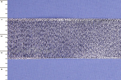 Лента парча MR-25, 25мм (33 м)  серебро - купить в Зеленодольске. Цена: 403.62 руб.