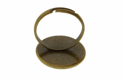 Заготовка для рукоделия металлическая фигурная для кольца 15мм - купить в Зеленодольске. Цена: 7.44 руб.