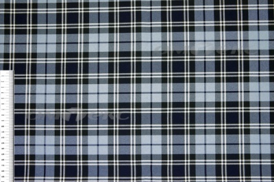 Ткань костюмная клетка Т7274 2004, 220 гр/м2, шир.150см, цвет т.синий/гол/бел - купить в Зеленодольске. Цена 