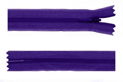 Молния потайная Т3 866, 50 см, капрон, цвет фиолетовый - купить в Зеленодольске. Цена: 8.62 руб.