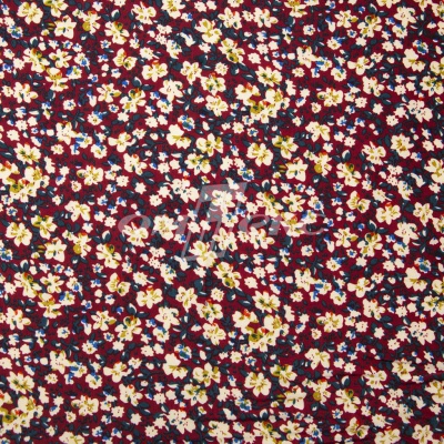 Плательная ткань "Софи" 5.1, 75 гр/м2, шир.150 см, принт растительный - купить в Зеленодольске. Цена 243.96 руб.