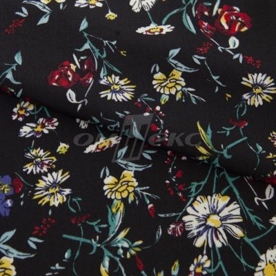 Плательная ткань "Фламенко" 6.2, 80 гр/м2, шир.150 см, принт растительный - купить в Зеленодольске. Цена 239.03 руб.
