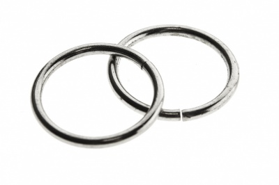 Кольцо металлическое d-15 мм, цв.-никель - купить в Зеленодольске. Цена: 2.45 руб.