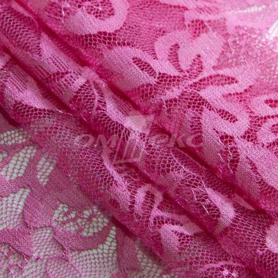 Кружевное полотно стрейч XD-WINE, 100 гр/м2, шир.150см, цвет розовый - купить в Зеленодольске. Цена 1 851.10 руб.