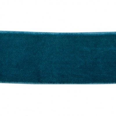 Лента бархатная нейлон, шир.25 мм, (упак. 45,7м), цв.65-изумруд - купить в Зеленодольске. Цена: 991.10 руб.