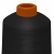 Нитки текстурированные кручёные, намот. 15 000 м, цвет чёрный - купить в Зеленодольске. Цена: 237.24 руб.