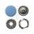 Кнопка рубашечная (закрытая) 9,5мм - эмаль, цв.182 - св.голубой - купить в Зеленодольске. Цена: 5.74 руб.