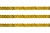 Пайетки "ОмТекс" на нитях, SILVER SHINING, 6 мм F / упак.91+/-1м, цв. 48 - золото - купить в Зеленодольске. Цена: 356.19 руб.
