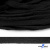 Шнур плетеный d-8 мм плоский, 70% хлопок 30% полиэстер, уп.85+/-1 м, цв.- чёрный - купить в Зеленодольске. Цена: 735 руб.
