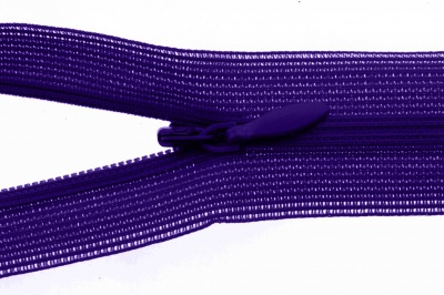 Молния потайная Т3 866, 20 см, капрон, цвет фиолетовый - купить в Зеленодольске. Цена: 5.27 руб.