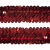 Тесьма с пайетками 3, шир. 30 мм/уп. 25+/-1 м, цвет красный - купить в Зеленодольске. Цена: 1 087.39 руб.