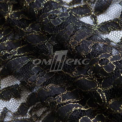 Кружевное полотно XD LACE 1-4, 80 гр/м2, шир.150см, цвет чёрный - купить в Зеленодольске. Цена 245.94 руб.