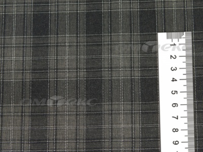 Ткань костюмная клетка 25235 2004, 185 гр/м2, шир.150см, цвет серый/бел - купить в Зеленодольске. Цена 