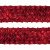 Тесьма с пайетками 3, шир. 35 мм/уп. 25+/-1 м, цвет красный - купить в Зеленодольске. Цена: 1 308.30 руб.